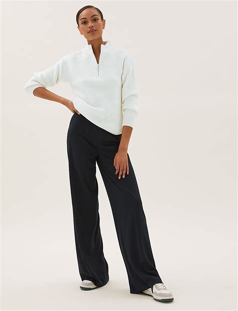 Buy Funnel Neck Half Zip Jumper at Marks & Spencer