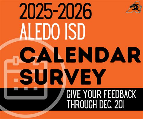 Give your feedback on the 2025 - 2026 Instructional Calendar | Aledo ...