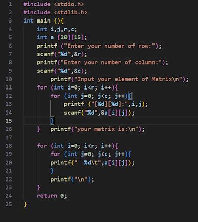 Simple Program Matrix Sample 的图像结果