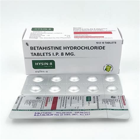 HYSIN-8 Tablets Texas Pharmaceuticals Pvt. Ltd.