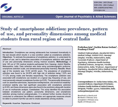 Smartphone addiction among medical students « Academy Publisher