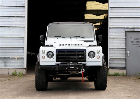 A Restored And Modified Land Rover Defender 110 V8