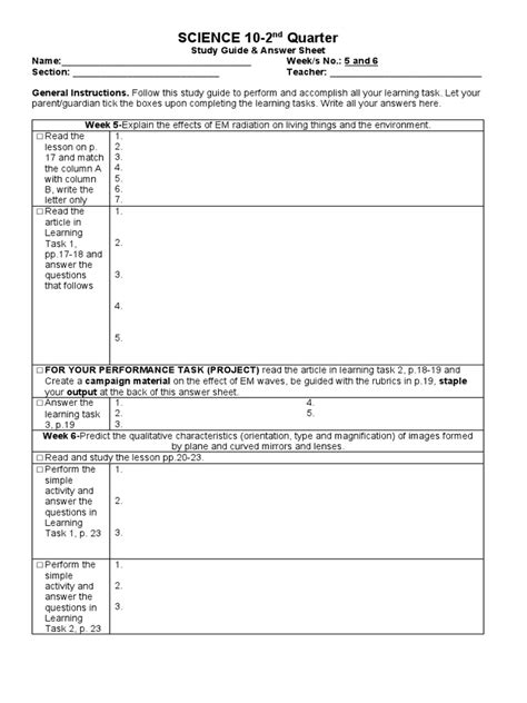 Image result for Study Guide Answer Key