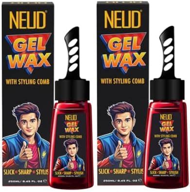 NEUD Hair Gel Wax | Hair Wax For Men Strong Hold High Shine 250 Ml with ...