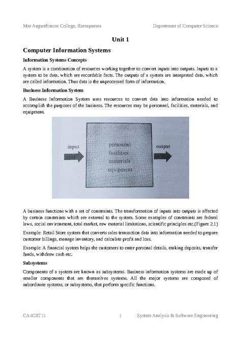 CIS 101 - Notes on Computer Information Systems and Analysis - Studocu