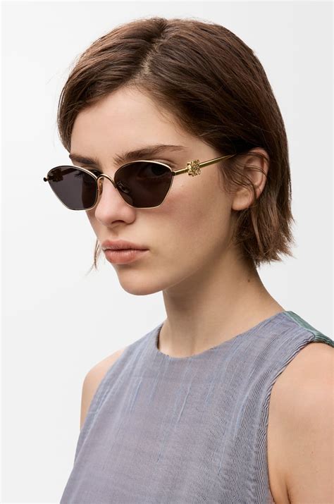 Anagram hexagonal sunglasses Brown - LOEWE Europe official website