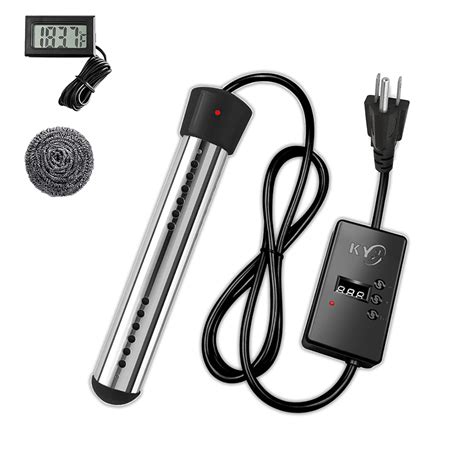 Buy Immersion Water Heater, 1500W Bucket Heater with Stainless-Steel ...