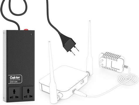Oakter Mini UPS All-In-One for Wi-Fi Router Uninterrupted Power Backup ...