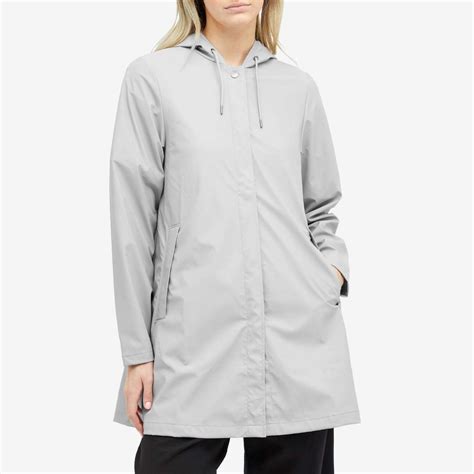 Rains Women's A-Line Rain Coat in Flint Rains