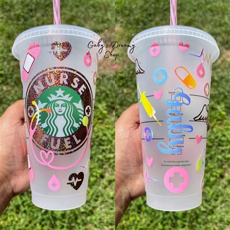 Nurse fuel starbucks cup nurse cup nurse tumbler nurse gift – Artofit