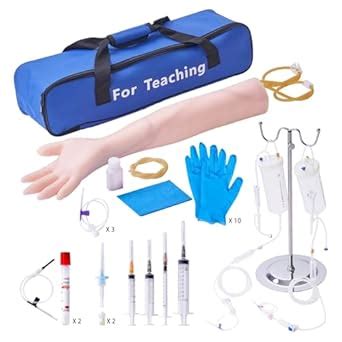 VEVOR Phlebotomy Practice Kit, IV Venipuncture Intravenous Training Kit ...