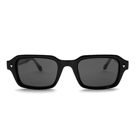 [ Hermes ] Everyday Rectangular Sunglasses : Black | Project Shades