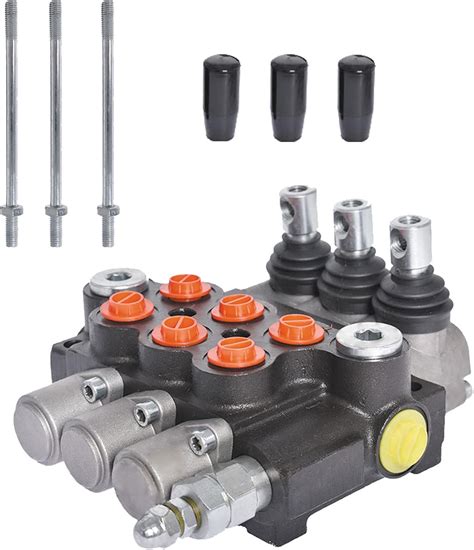 Buy kimllier 3 Spool Hydraulic Valve 13 GPM 3600 PSI Hydraulic ...