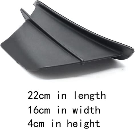 Buy QWERTYUI Motorcycle Winglet Plastic Aerodynamic Spoiler Kit Fit for ...