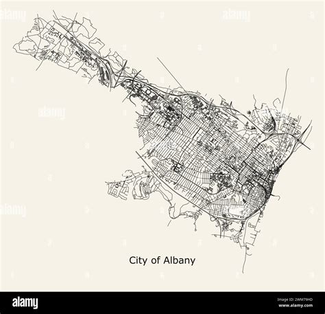 Map of albany new york hi-res stock photography and images - Alamy