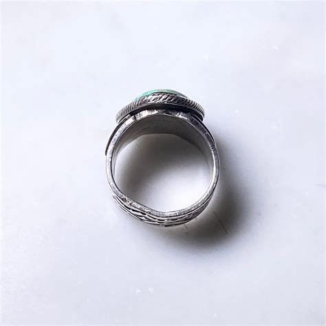 vintage silver turquoise ring | NOIR ONLINE
