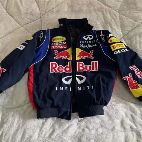 Redbull Racing Jacket Vintage 1990s Style Nascar Bomber, F1 Redbull Jacket Unisex Hot Adults F1 ...