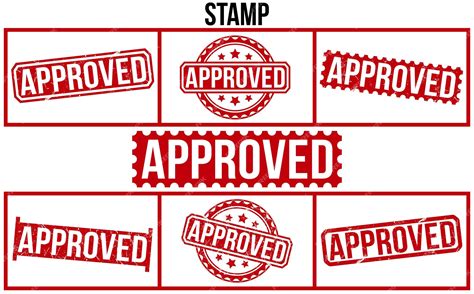 Premium Vector | Approved red rubber stamp on white background approved ...