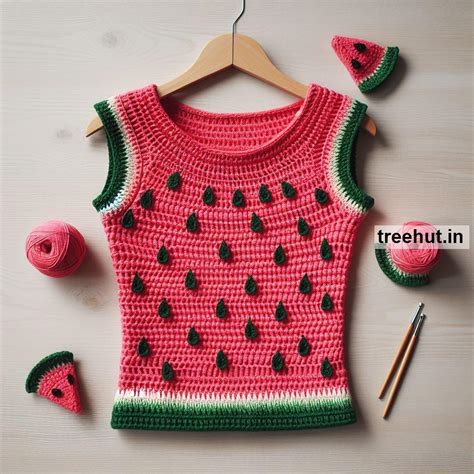 Watermelon Crochet Top, Crochet Clothing Ideas