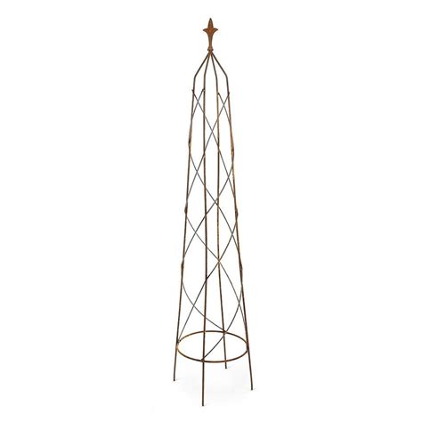 Buy Fleur de lys obelisk - rust: Delivery by Waitrose Garden