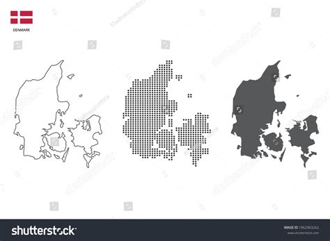 6,154 Denmark Outline Map Images, Stock Photos & Vectors | Shutterstock