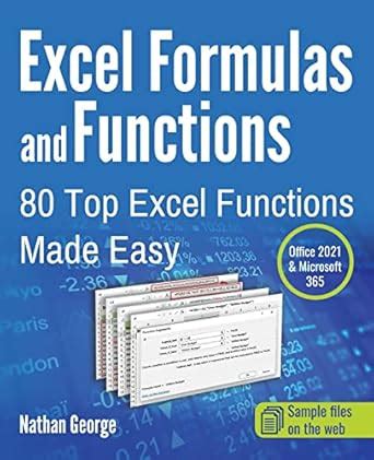 Buy Excel Formulas and Functions: 80 Top Excel Functions Made Easy Book ...