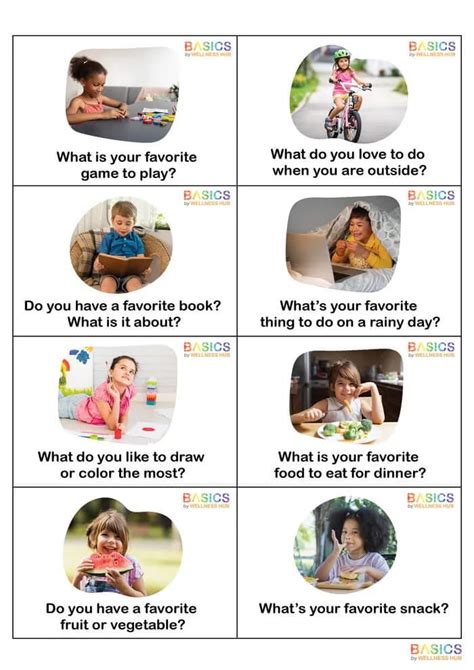 Engage Kids in Meaningful Chats with Favorite Things Conversation Cards