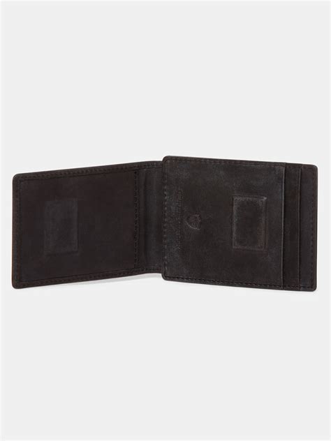 Spykar Men Black Leather Money Clips