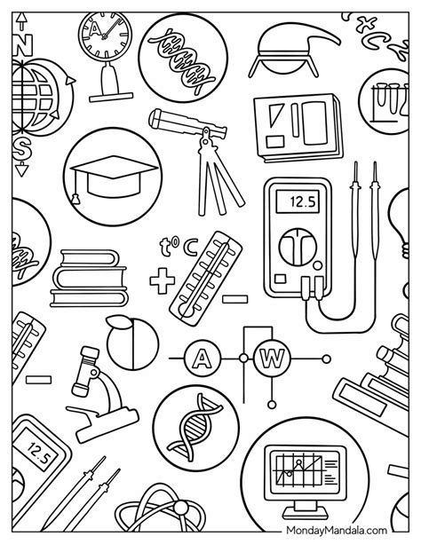 Image result for Science Coloring Pages