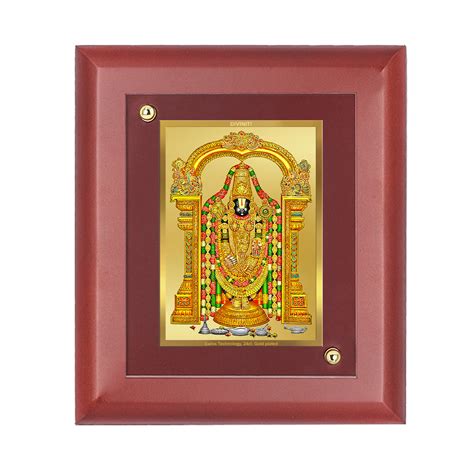 Diviniti 24K Gold Plated Tirupati Balaji Wall Photo Frame For Home Dec ...