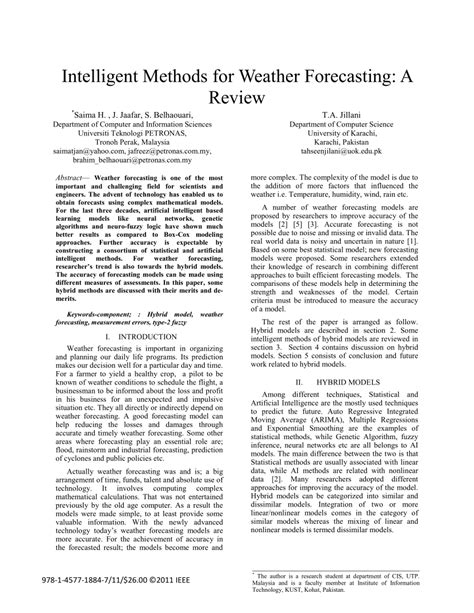 Image result for Weather Forecasting Methods