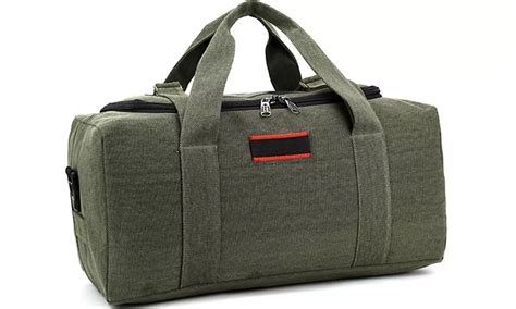 Men's Military Canvas Leather... | Groupon Goods