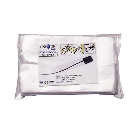 Unique Dents RVG Sleeves Dental Disposable RVG Sensor Sleeves (Pack of ...