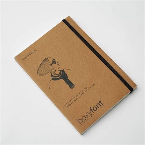 Portrait - TypeFont Series Notebook | Boxyfont – boxyfont