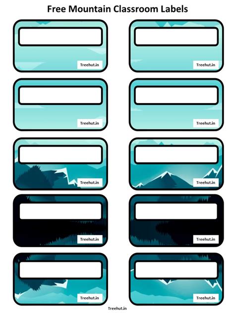 Free Mountain Bulletin Board Decorations and Craft Printables #334