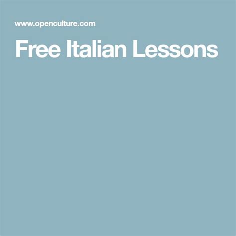 Image result for Italian Language Lessons Free