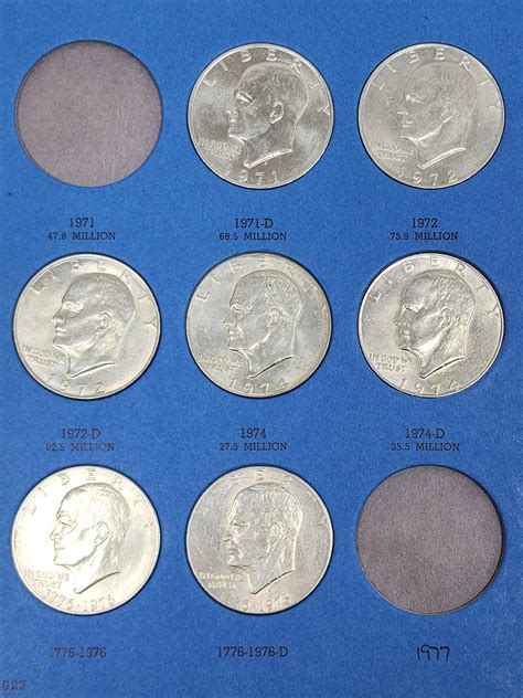 Lot - (19) Vintage Eisenhower Ike Dollar Coins
