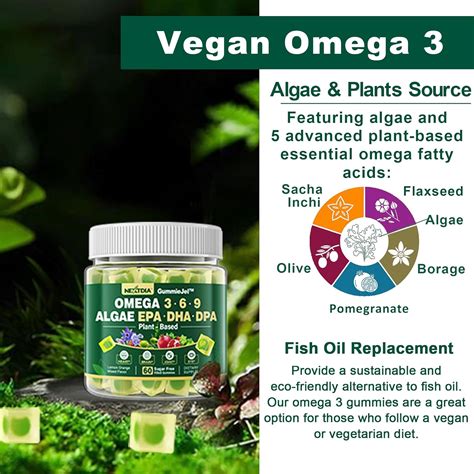 Nextdia Vegan Omega 3 Gummies, Sugar Free Algae Omega 3 Fish India | Ubuy