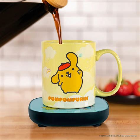 Uncanny Brands Hello Kitty and Friends Pompompurin Mug Warmer with Mug - Keeps Your Favorite ...