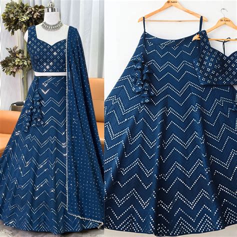 Mirror work Lehengas – Page 2 – BL Fabric