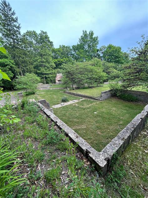 Abandoned estate (only foundation ruins remain) in White Lake, Michigan ...