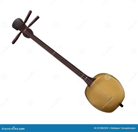 Shamisen, Instrument of Japanese Stock Illustration - Illustration of ...