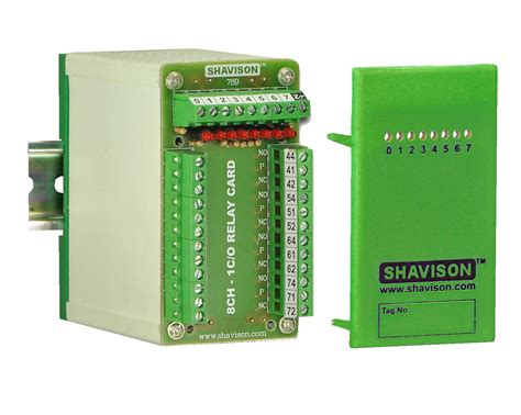 Shavison Space Saver Relay Module AS789-24V-N-OE, 1C/O, 8 Channel ...