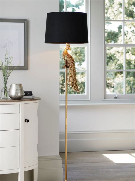 Buy Black/Gold Peacock Floor Lamp from the Next UK online shop