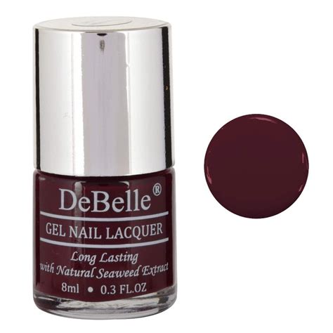 DeBelle Gel Nail Lacquer Glamorous Garnet - (Deep Maroon Nail Polish ...