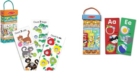 Buy Melissa & Doug Poke-A-Dot Jumbo Number Learning Cards & Poke-A-Dot ...