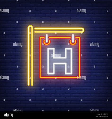 Hospital road sign neon sign Stock Vector Image & Art - Alamy