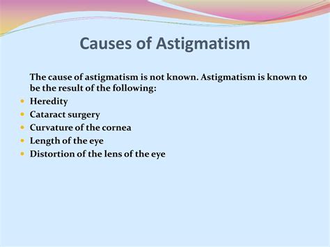 PPT - Astigmatism PowerPoint Presentation, free download - ID:7925991 - causes of astigmatism