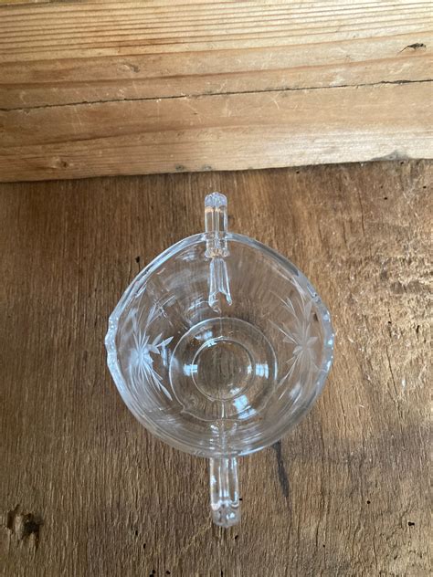 Vintage Glass Creamer and Sugar Set - Etsy