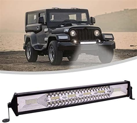 SORAX (6 Months Warranty) 21 Inch Light Bar 6000K Off-Road Spot Flood ...